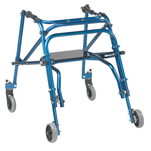 Inspired by Drive KA3200S-2GKB Nimbo 2G Lightweight Posterior Walker with Seat, Medium, Knight Blue